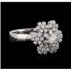Image 2 : 14KT White Gold 1.06ctw Diamond Ring