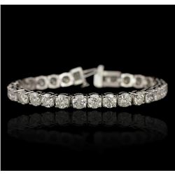 14KT White Gold 15.06ctw Diamond Tennis Bracelet