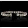Image 2 : 14KT White Gold 15.06ctw Diamond Tennis Bracelet