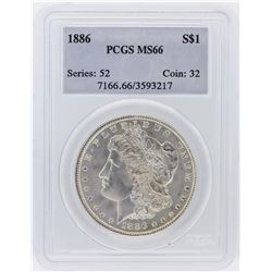 1886 PCGS MS66 Morgan Silver Dollar