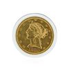 Image 1 : 1880 $5 AU Liberty Head Half Eagle Gold Coin
