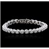 Image 1 : 14KT White Gold 3.26ctw Diamond Tennis Bracelet