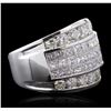Image 2 : 18KT White Gold 4.92ctw Diamond Ring