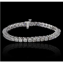 14KT White Gold 9.31ctw Diamond Tennis Bracelet