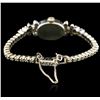Image 2 : Hamilton 14KT White Gold 1.21ctw Diamond Vintage Ladies Watch