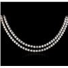 Image 3 : 10KT White Gold 16.59ctw Diamond Necklace
