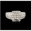 Image 1 : 14KT White Gold 2.00ctw Diamond Ring