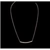 Image 1 : 14KT Rose Gold 0.84ctw Diamond Necklace