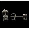Image 2 : 0.40ctw Diamond Stud Earrings - 14KT White Gold