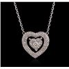 Image 1 : 14KT White Gold 0.54ctw Diamond Necklace