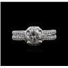 Image 1 : 14KT White Gold 1.55ctw Diamond Ring