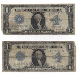 1923 $1 Large Silver Certificate Speelman / White Notes Lot of 2