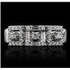 Image 1 : 18KT White Gold 0.46ctw Diamond Ring