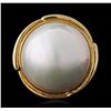 Image 1 : 14KT Yellow Gold Pearl and Diamond Jewelry Suite