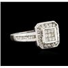 Image 2 : 14KT White Gold 0.75ctw Diamond Ring