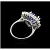 Image 3 : 14KT White Gold 4.94ct Tanzanite and Diamond Ring