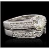 Image 2 : Platinum 2.95ctw Diamond Ring