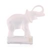 Image 1 : Lalique Clear & Frosted Crystal "Elephant" Paperweight Figurine #11801