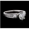 Image 2 : 14KT White Gold 1.02ctw Diamond Ring