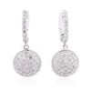 Image 1 : 14KT White Gold 1.16ctw Diamond Earrings