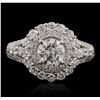 Image 1 : 18KT White Gold 2.41ctw Diamond Ring