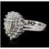 Image 2 : 14KT White Gold 1.04ctw Diamond Ring
