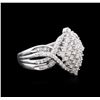 Image 2 : 1.00ctw Diamond Ring - 14KT White Gold