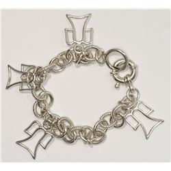 STERLING SILVER ANGEL BRACELET (20g)
