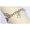 Image 2 : STERLING SILVER ANGEL BRACELET (20g)