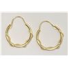 Image 1 : 14KT GOLD HOOP EARRINGS