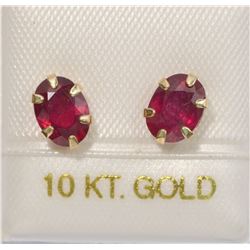 10KT GOLD RUBY (2.20CT) EARRINGS
