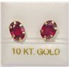 Image 1 : 10KT GOLD RUBY (2.20CT) EARRINGS