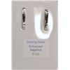 Image 3 : STERLING SILVER ENHANCED SAPPHIRE EARRINGS