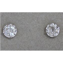 14KT WHITE GOLD DIAMOND (0.40CT) EARRINGS