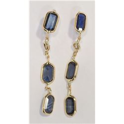 14KT GOLD SAPPHIRE (2.0CT) & DIAMOND (0.10CT)