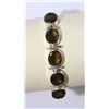 Image 1 : STERLING SILVER SMOKEY QUARTZ BRACELET