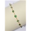 Image 1 : 14KT GOLD EMERALD (3.85CT) BRACELET