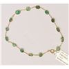 Image 2 : 14KT GOLD EMERALD (3.85CT) BRACELET
