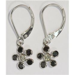 14KT WHITE GOLD BLACK DIAMOND (0.80CT) & WHITE