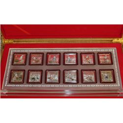 SET OF 12 YEAR OF THE RABBIT CHINESE COLLECTION