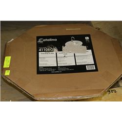 20" X 17" FOUR INCH CC WHITE DROP IN CHINA BASIN