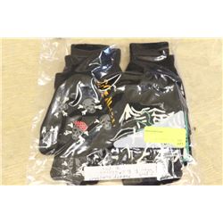 6 GLOW IN THE DARK GLOVES FOR ADULTS/YOUTH