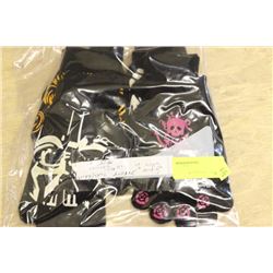 6 GLOW IN THE DARK GLOVES FOR ADULTS/YOUTH