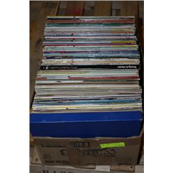BOX OF RECORDS & BOOKS