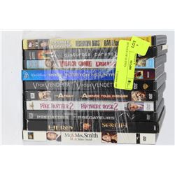 BUNDLE OF 10 DVDS