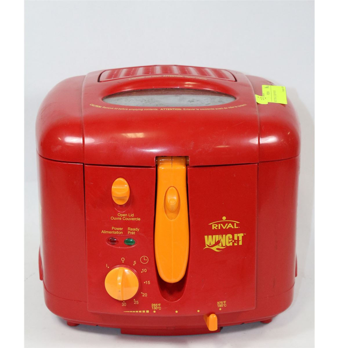 RED "RIVAL" DEEP FRYER (NEEDS A CLEANING)