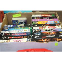 BOX OF ASSORTED VHS TAPES
