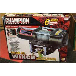 CHAMPION 2500 LB WINCH WITH SPEED MOUNT HITCH