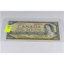 1954 CANADIAN 20 DOLLAR BILL