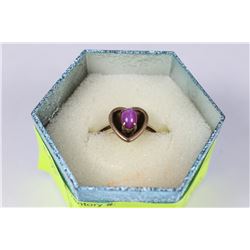 10K GOLD WANDERING STAR SAPPHIRE RING
